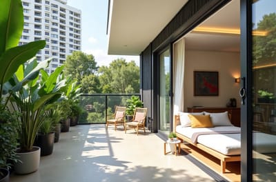Jardín de Apartamento 2 hab en San José