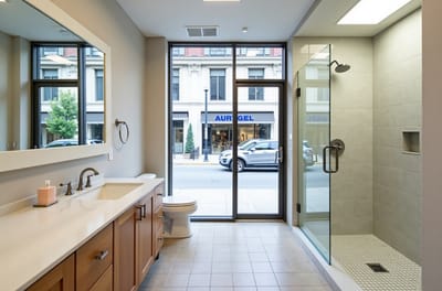 Baño principal de Local comercial en Curridabat